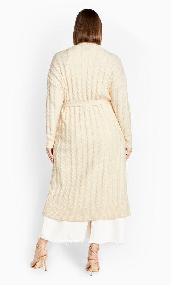 Kelsey Cardigan - cream, WHITE, alternate image number null
