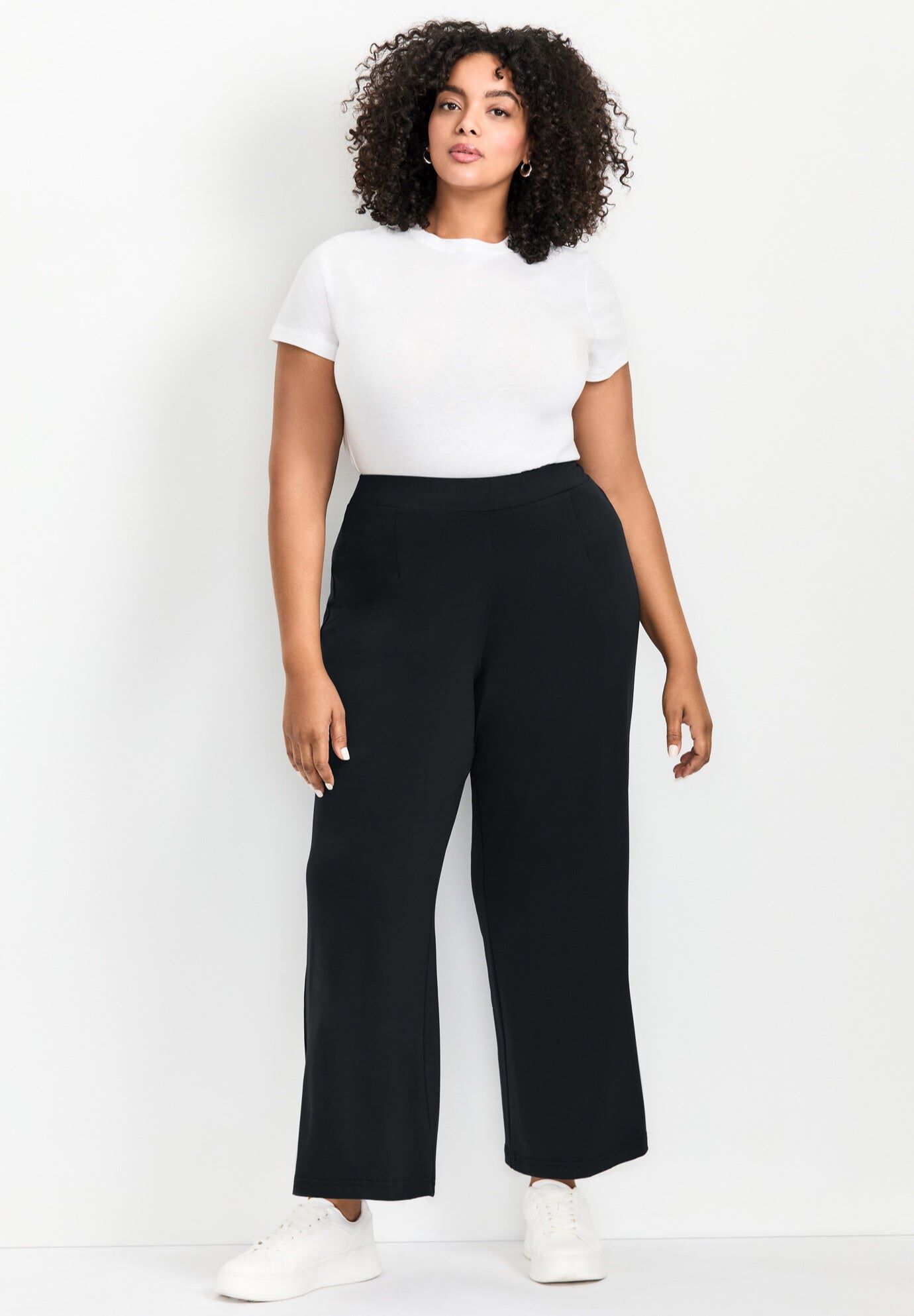 Audrey Wide Leg Pant, BLACK, hi-res image number 0