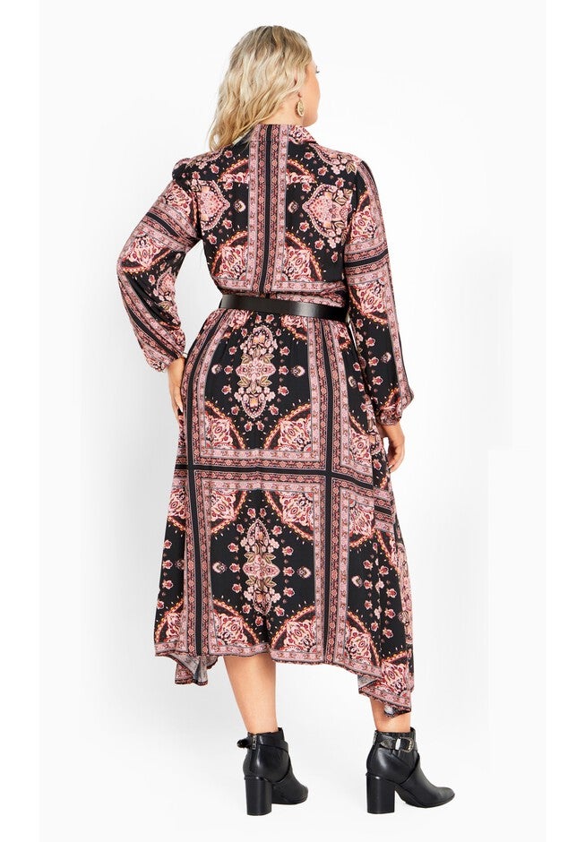 Fall For Me Dress, BLACK PINK PLACEMENT, alternate image number 1