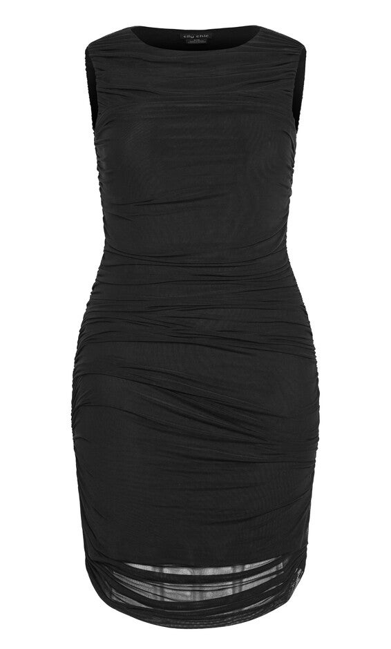 Halo Dress - black, BLACK, alternate image number null