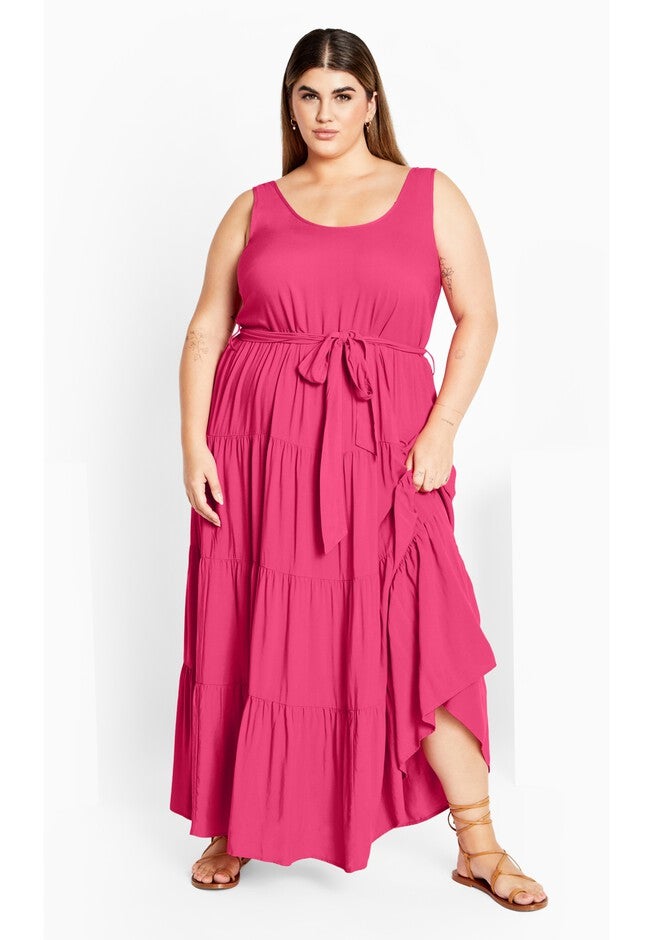 Sasha Maxi Dress - fuschia, FUSCHIA, on-hover image number 1