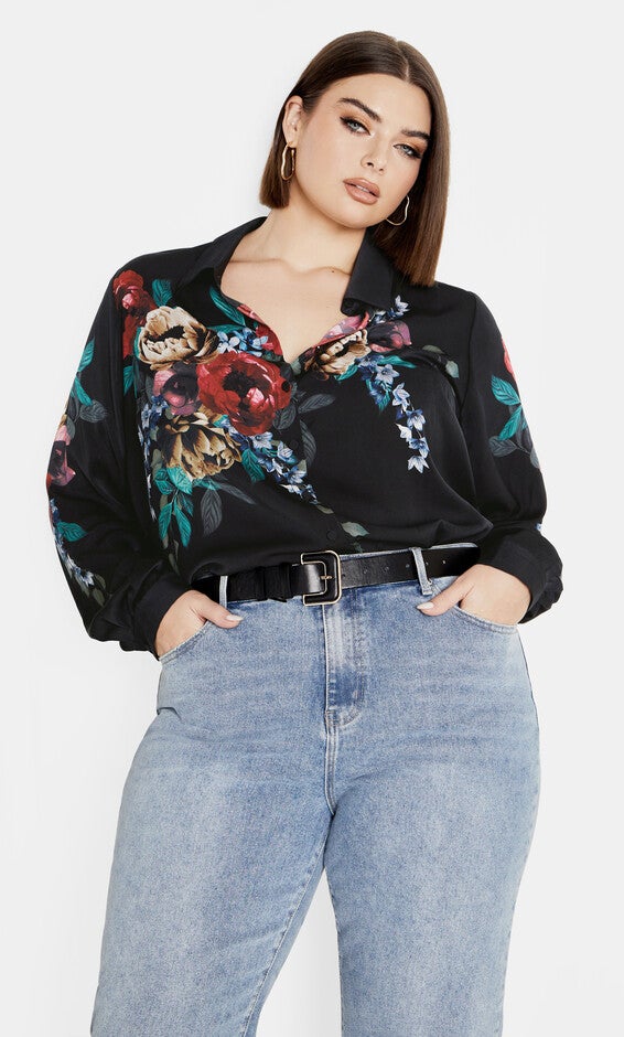 Phoebe Shirt - black, BLACK, hi-res image number null