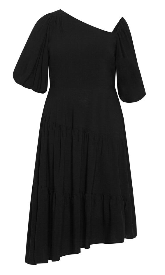Zaria Dress - black, BLACK, alternate image number null