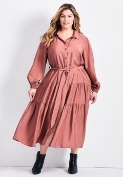 Marianne Tiered Shirtdress