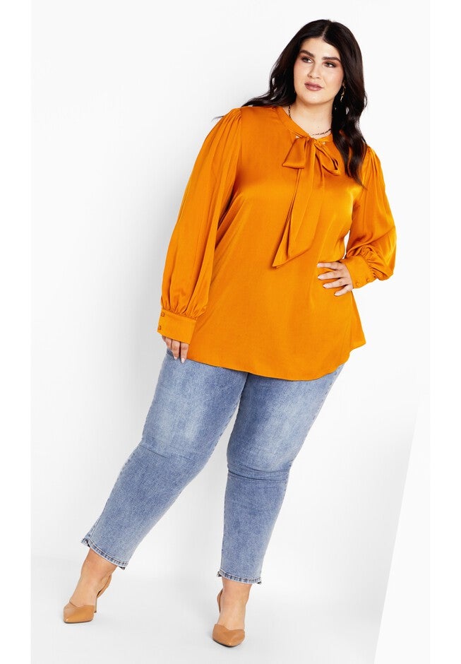 Lucille Shirt - honey ginger, BROWN, on-hover image number 1