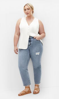 Harley Adelyn Crop Jean - light wash