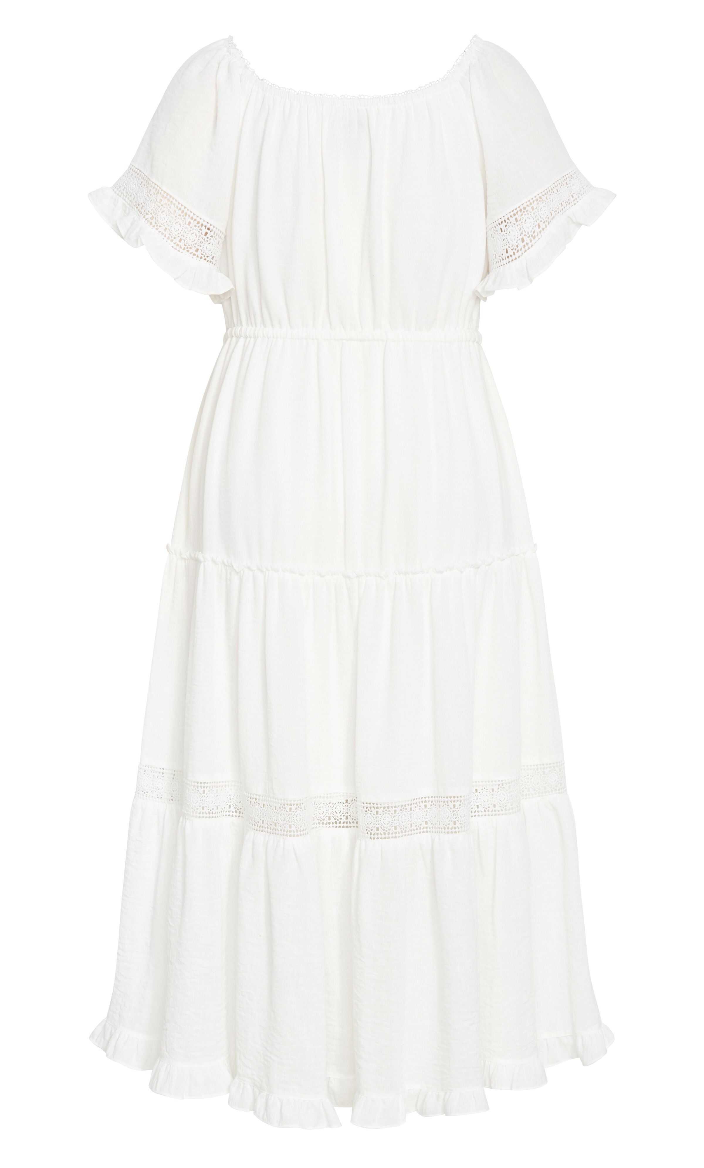 Angel Midi Dress - ivory, WHITE, alternate image number 5