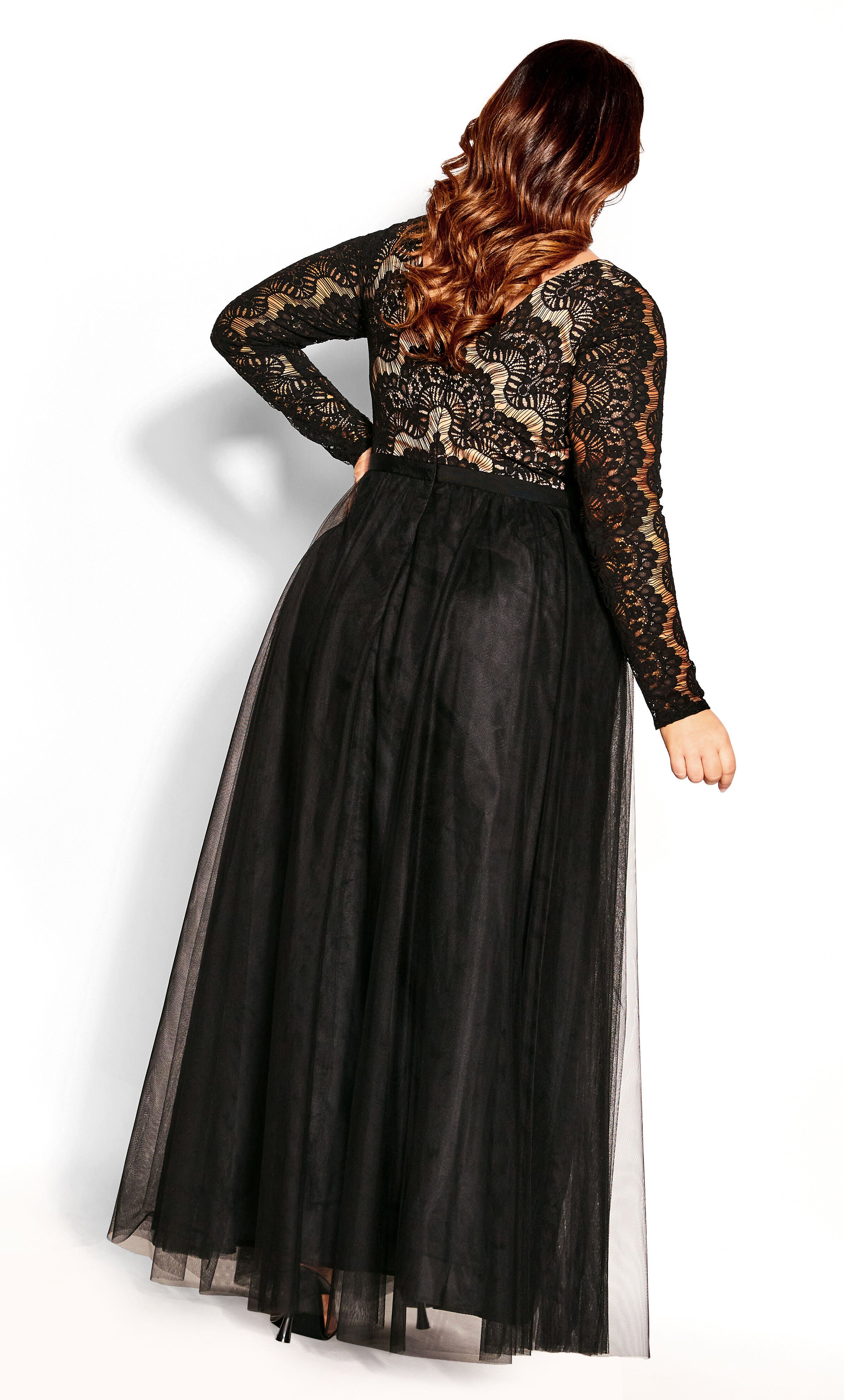 Rare Beauty Maxi Dress, BLACK, alternate image number 3