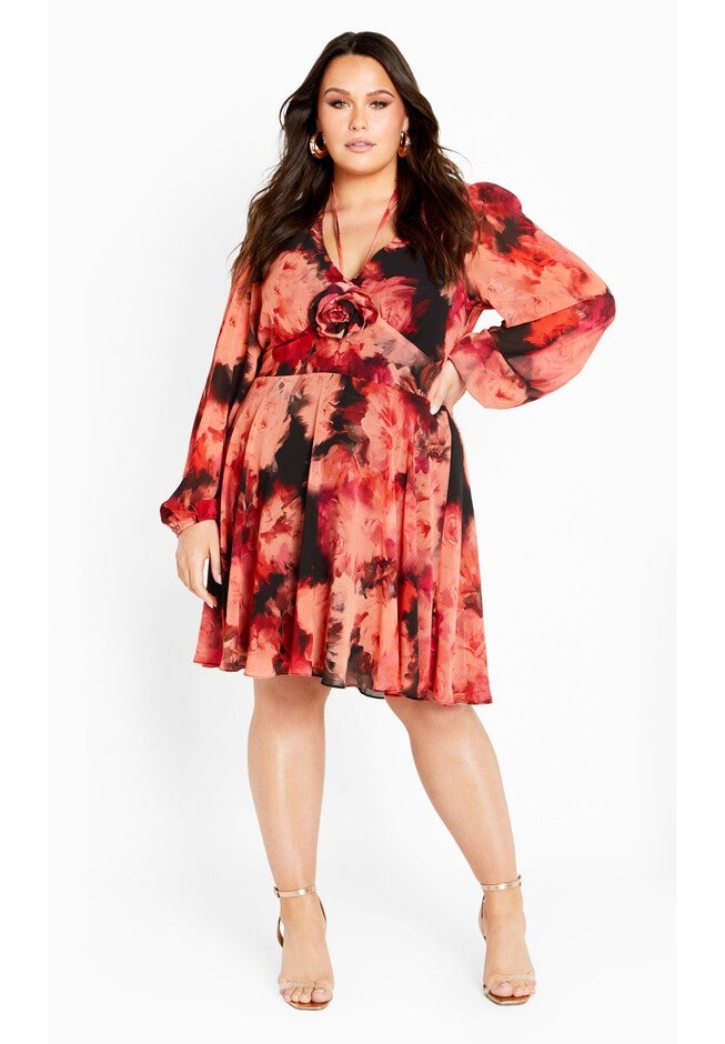 Mischa Print Floral Dress - floral l'amour, FLORAL, on-hover image number 1