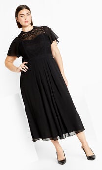 Lace Niki Dress - black