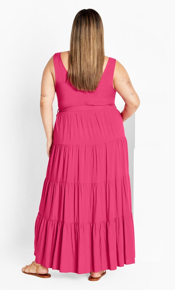 Sasha Maxi Dress - fuschia, FUSCHIA, alternate image number 3