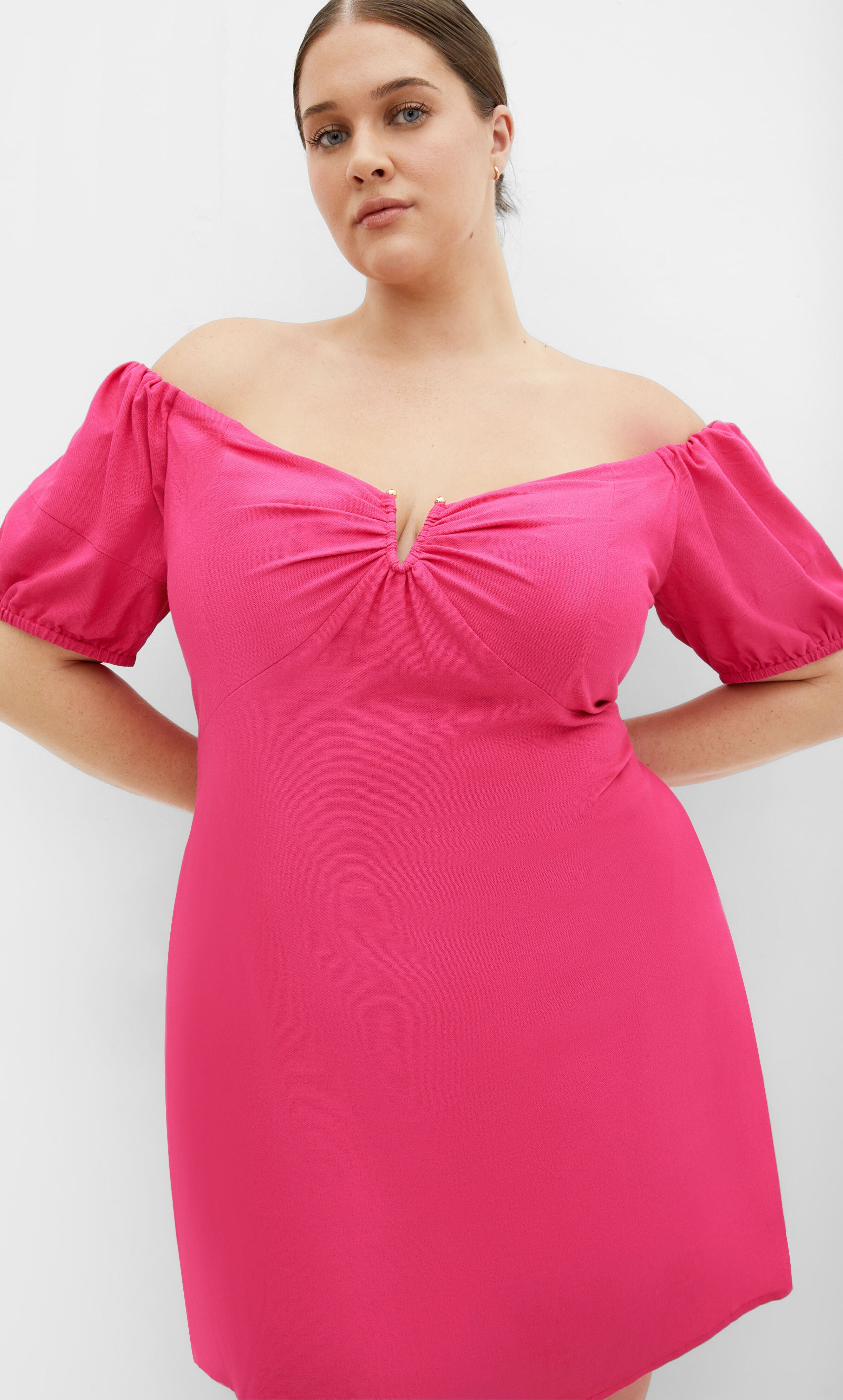 Macey Dress - magenta, PINK, alternate image number 2