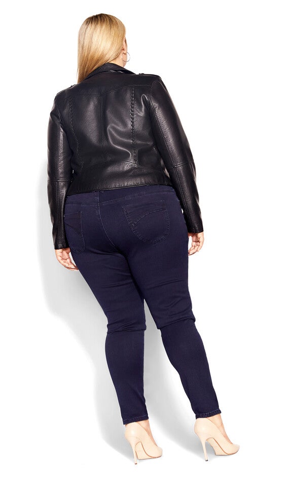 Harley Short Skinny Jean - dark denim, BLUE, alternate image number 2