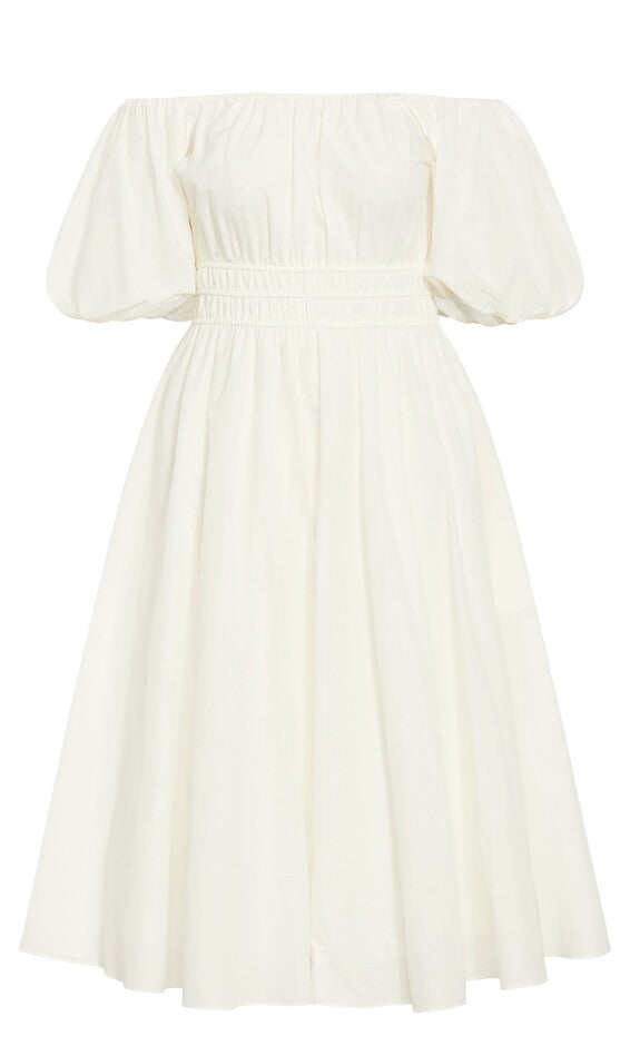 Lillian Midi Dress - butter, CREAM, alternate image number 4