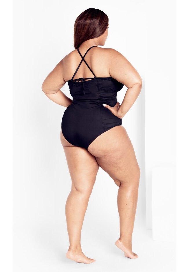 Chiara Halter Neck 1 Piece - black, BLACK, alternate image number 4