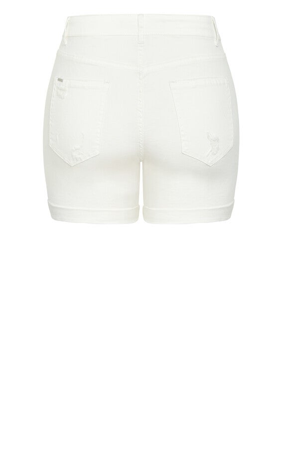 Ripped Love Short - ivory, WHITE, alternate image number 6