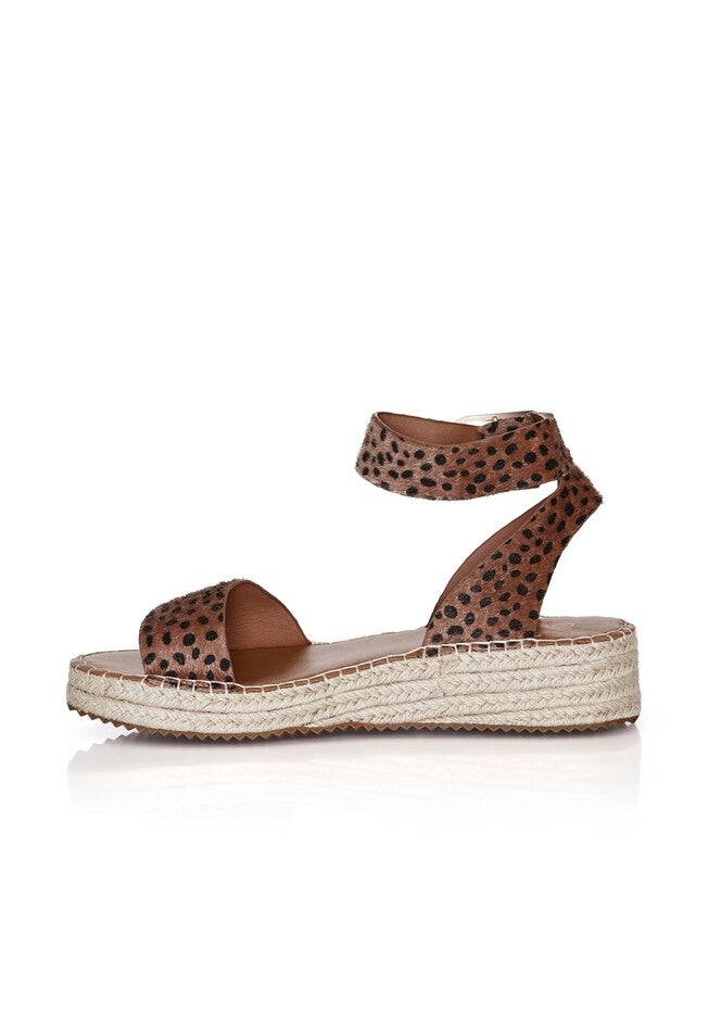 WIDE FIT Melody Print Platform - tan, SPOTTY, alternate image number null