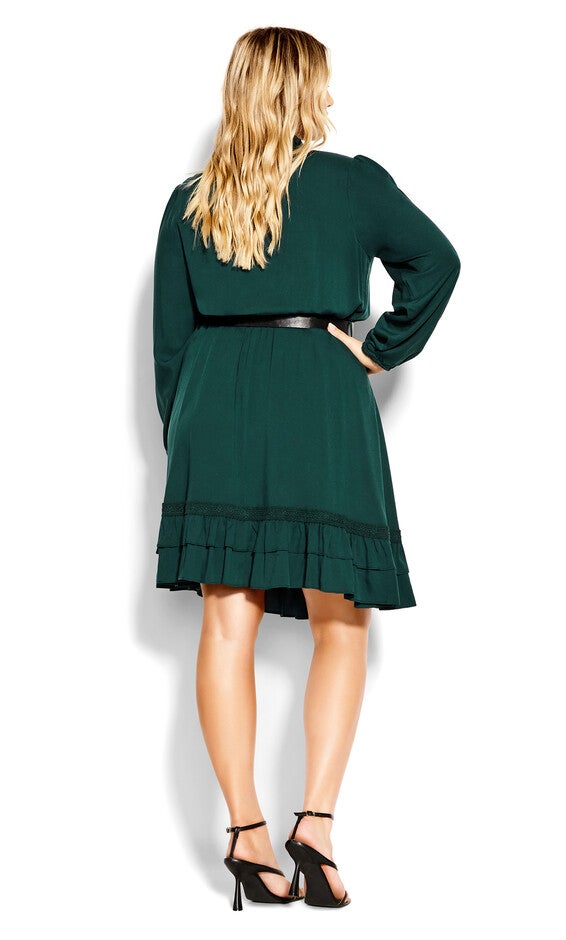 Precious Tie Dress - jade, GREEN, alternate image number null