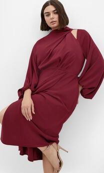 Jaylee Dress - burgundy