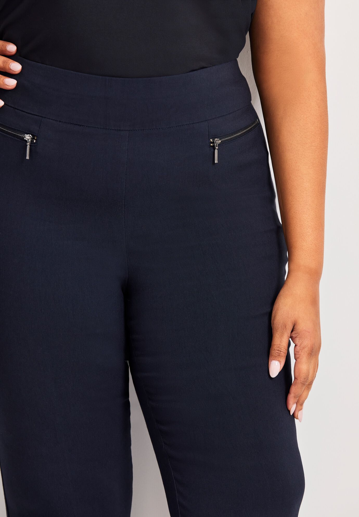 Super Stretch Zip Pant, NAVY, alternate image number 3