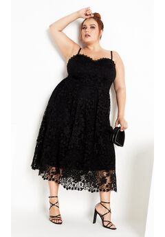 Scarlet Lace Dress - black