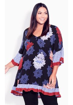Harper Border Tunic