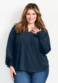 Marcie Shirred Detail Blouse