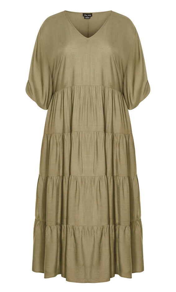 Jossie Dress - black, OLIVE, alternate image number 3