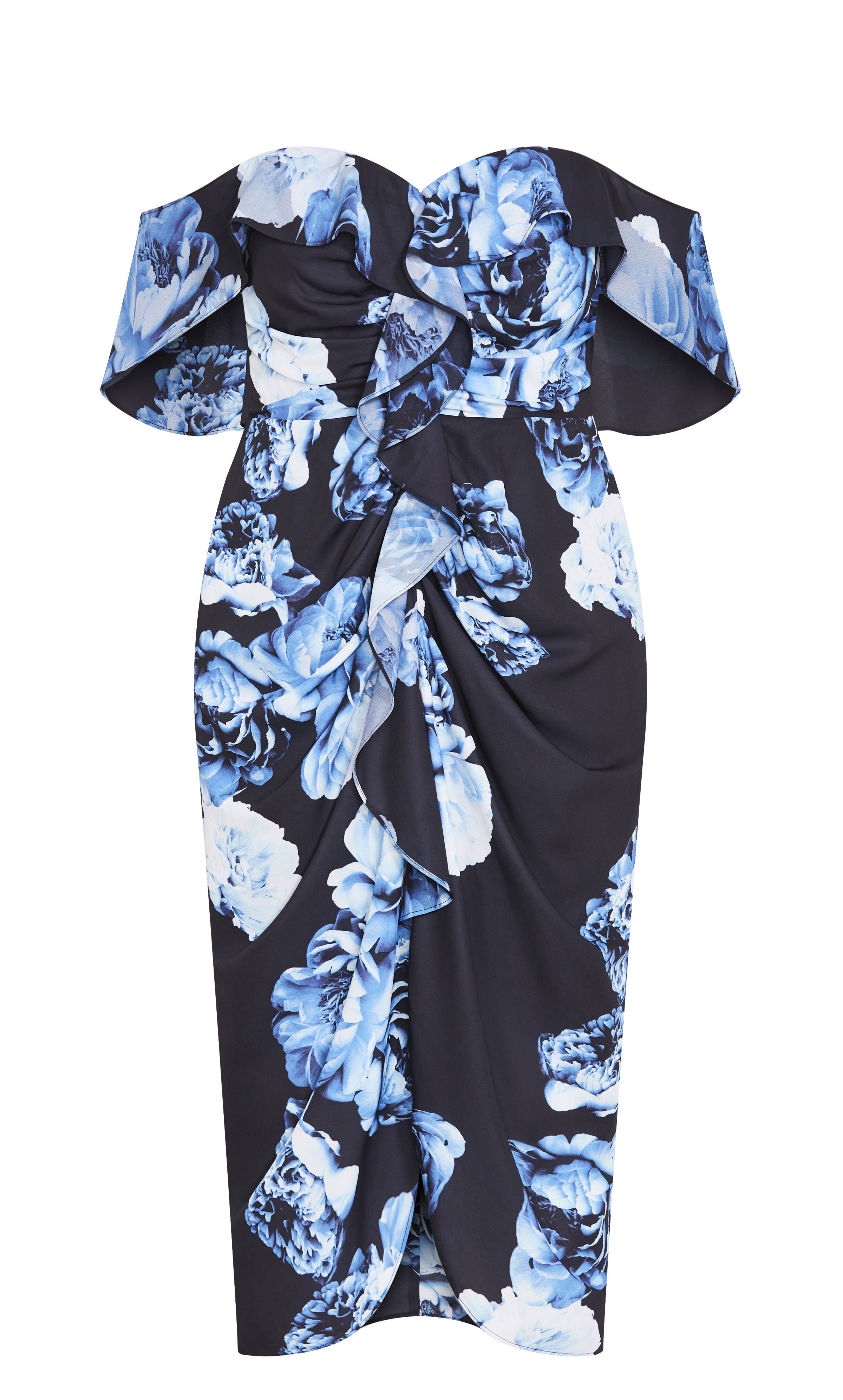 Gina Print Dress - blue rose, BEIGE, alternate image number 3