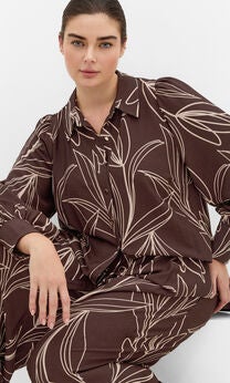 Bella Bloom Print Long Sleeve Shirt