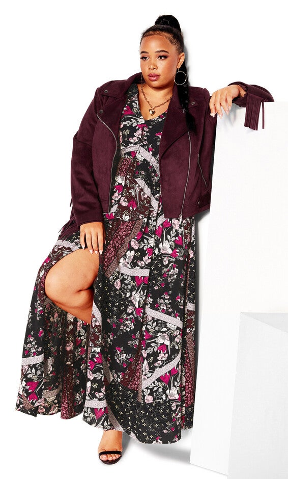 Piper Maxi Dress - black, PERFECT BLOOM PATCH, hi-res image number null