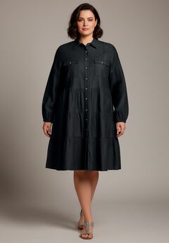Chambray Shirt Dress