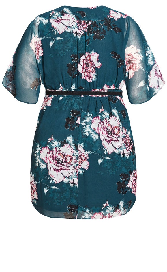 Jade Blossom Dress - jade, GREEN, alternate image number 6