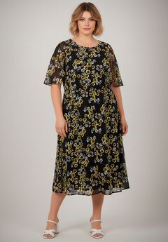 Caplet Midi Dress