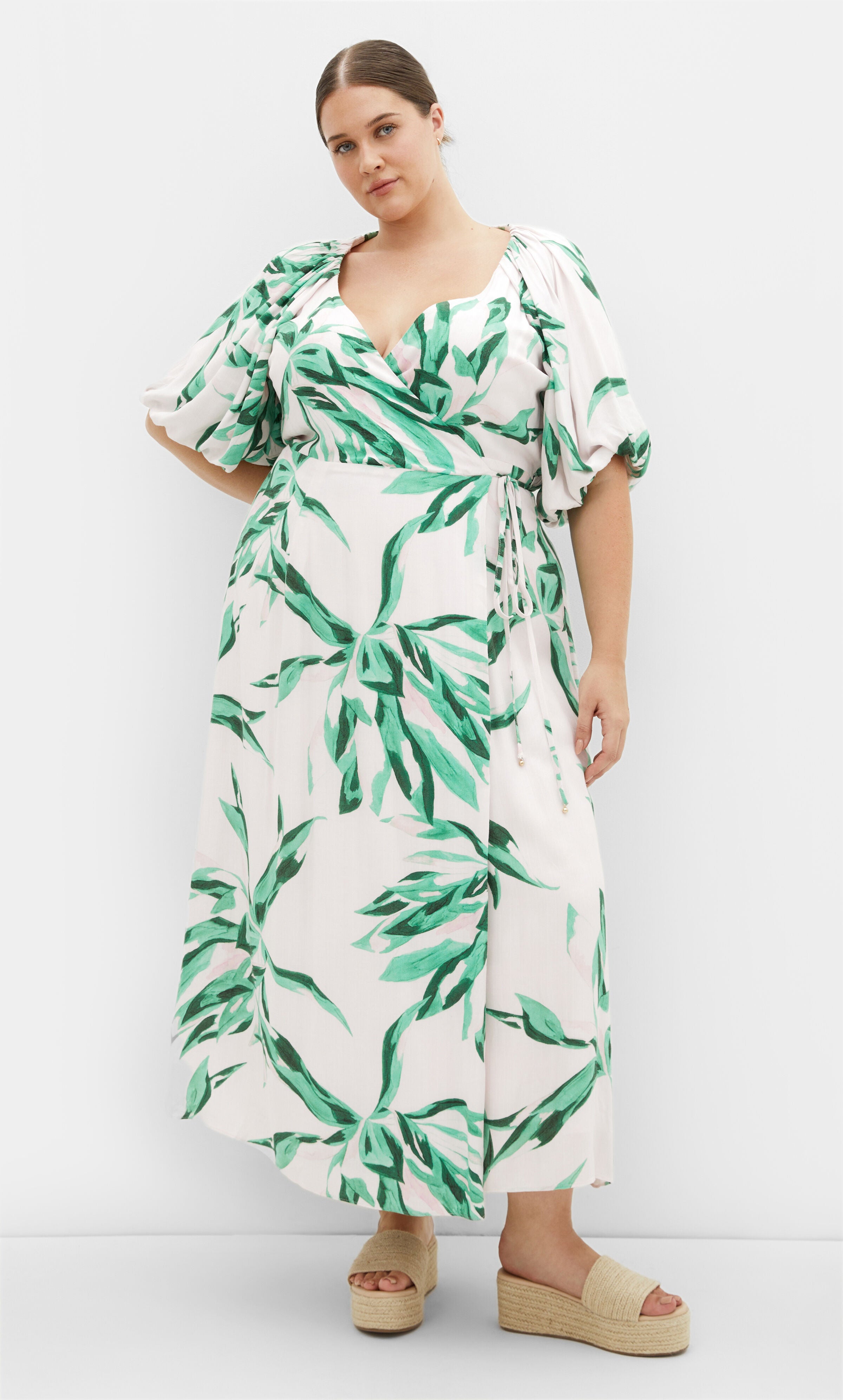 Leilani Maxi Dress - print, GREEN, hi-res image number 0