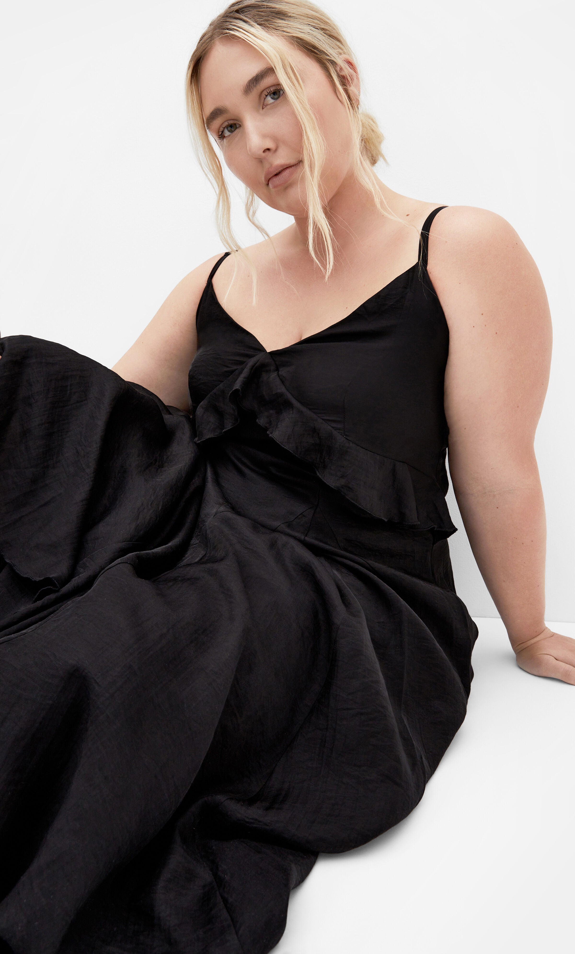 Clara Maxi Dress, BLACK, alternate image number 3