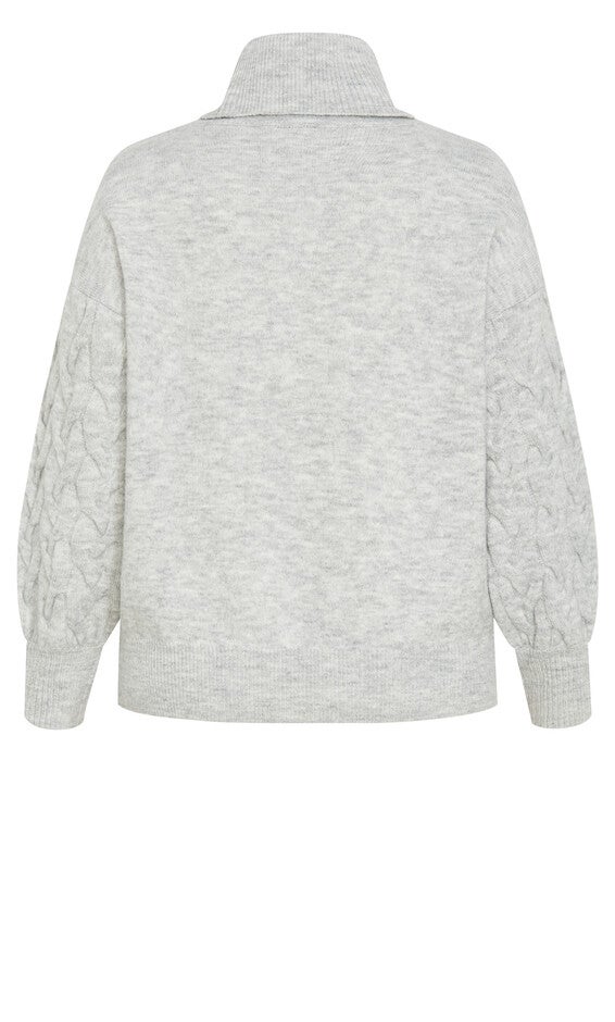 Ollie Jumper - grey marle, GRAY, alternate image number 4