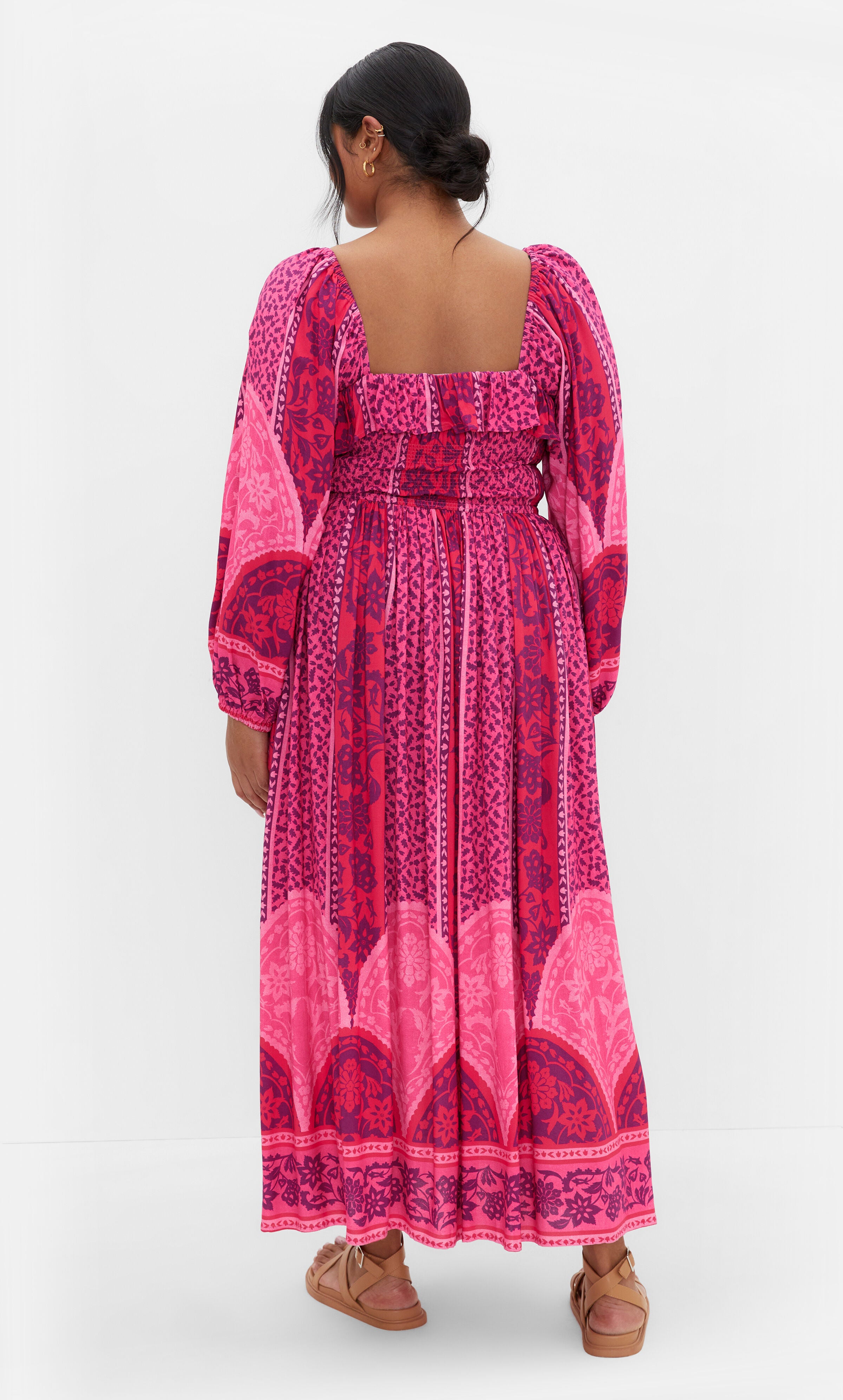 Estelle Maxi Dress - berry, PINK, alternate image number 1