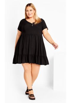 Plus Size Black Tunic Dress