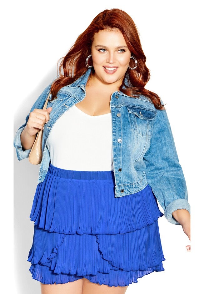 Pleat Away Short - cobalt, BLUE, on-hover image number null