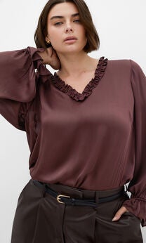 Maia Top - spiced plum