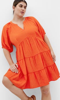 Kara Dress - tangerine