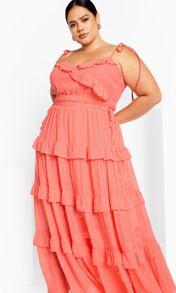Renee Dress - calypso coral, CALYPSO CORAL, alternate image number null