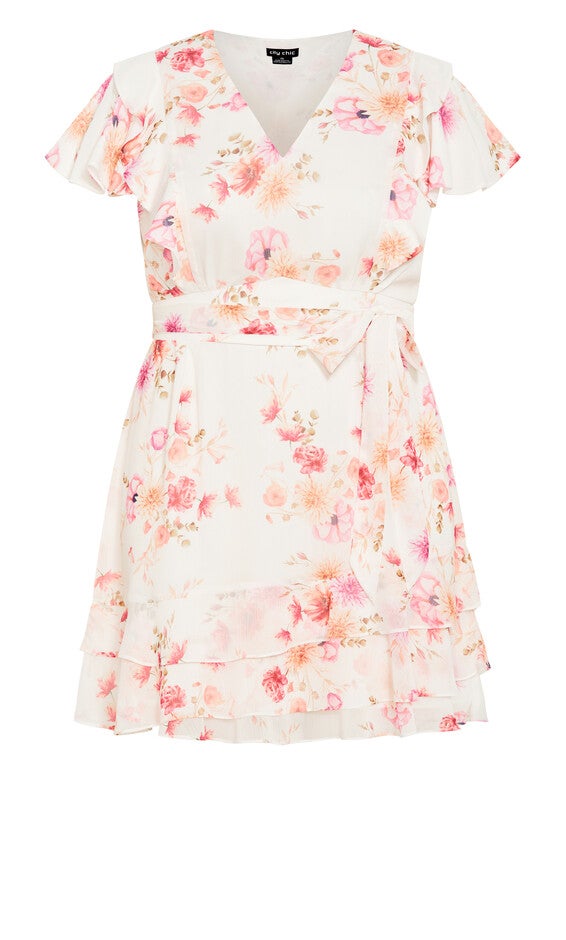 Romantic Print Dress - ivory, IVORY PATRICE BLOOM, alternate image number 4