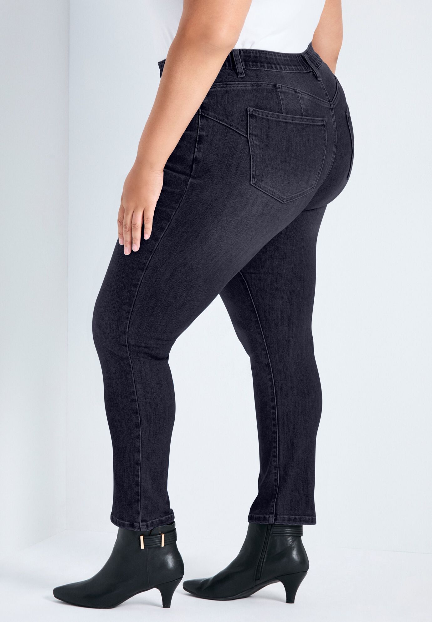 Jena Skinny Jean, DARK WASH, alternate image number 2