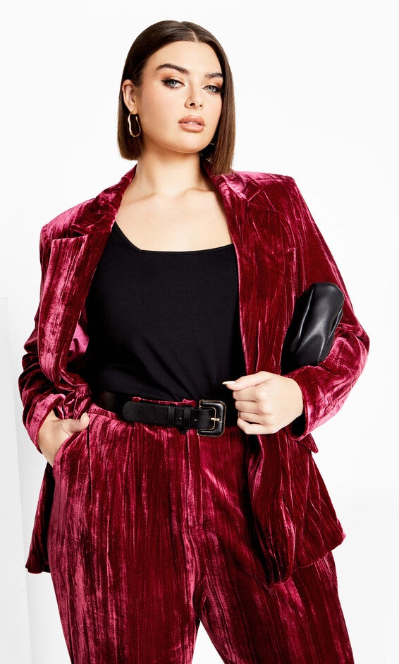 Crushed Jacket - cabernet, RED, hi-res image number null