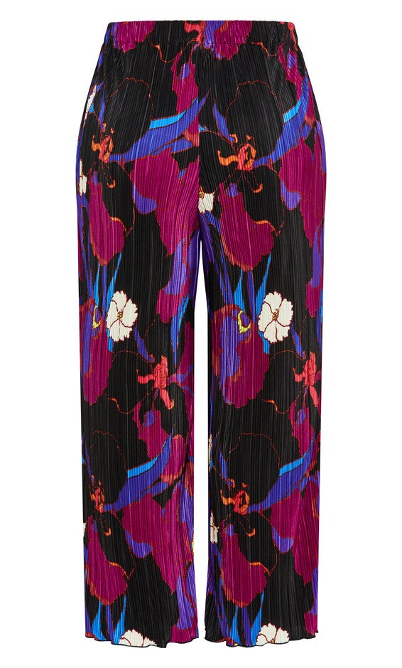 Kira Print Pant - magenta, WILD FLOWER, alternate image number null