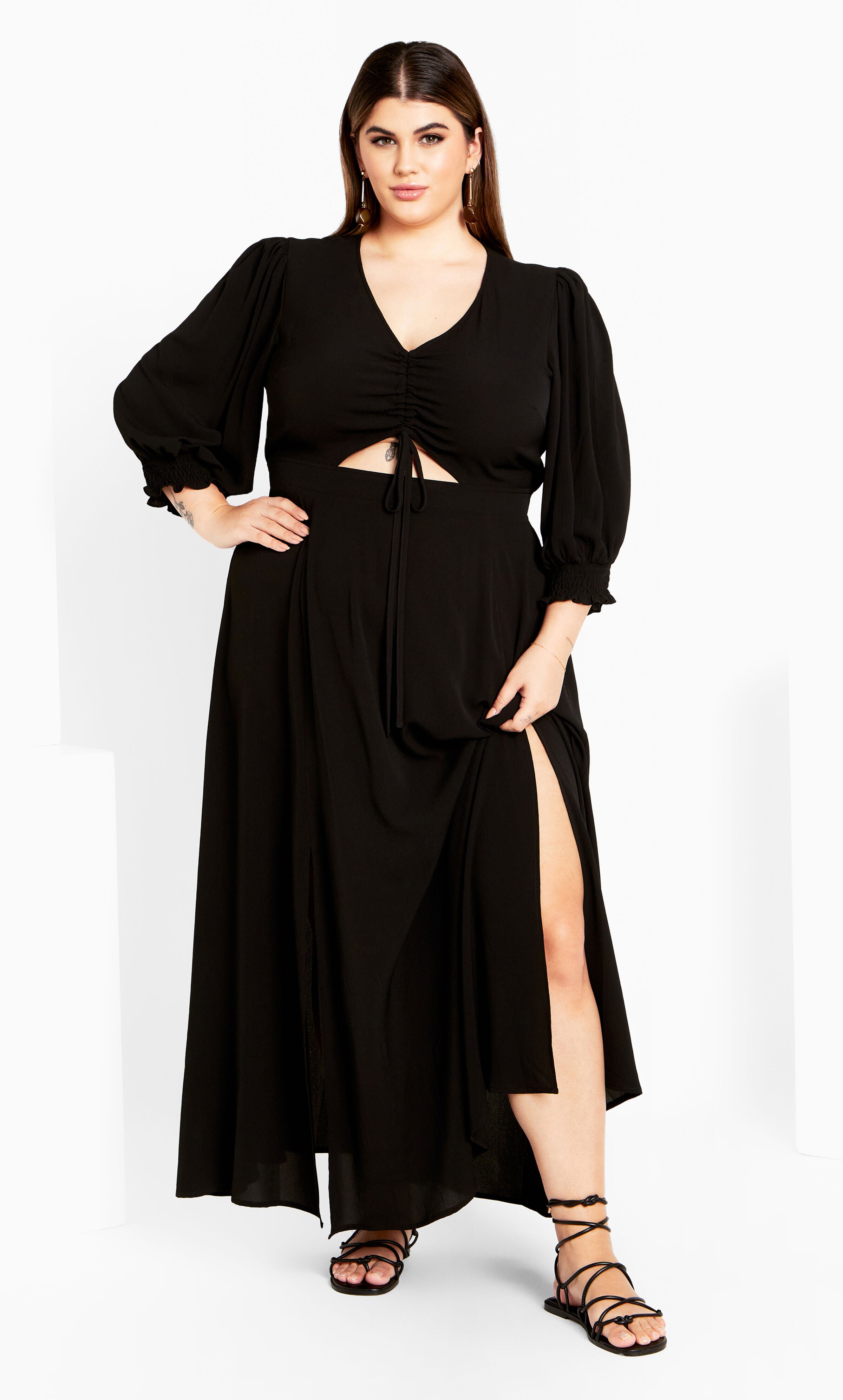 Jolene Maxi Dress - black, BLACK, hi-res image number 0