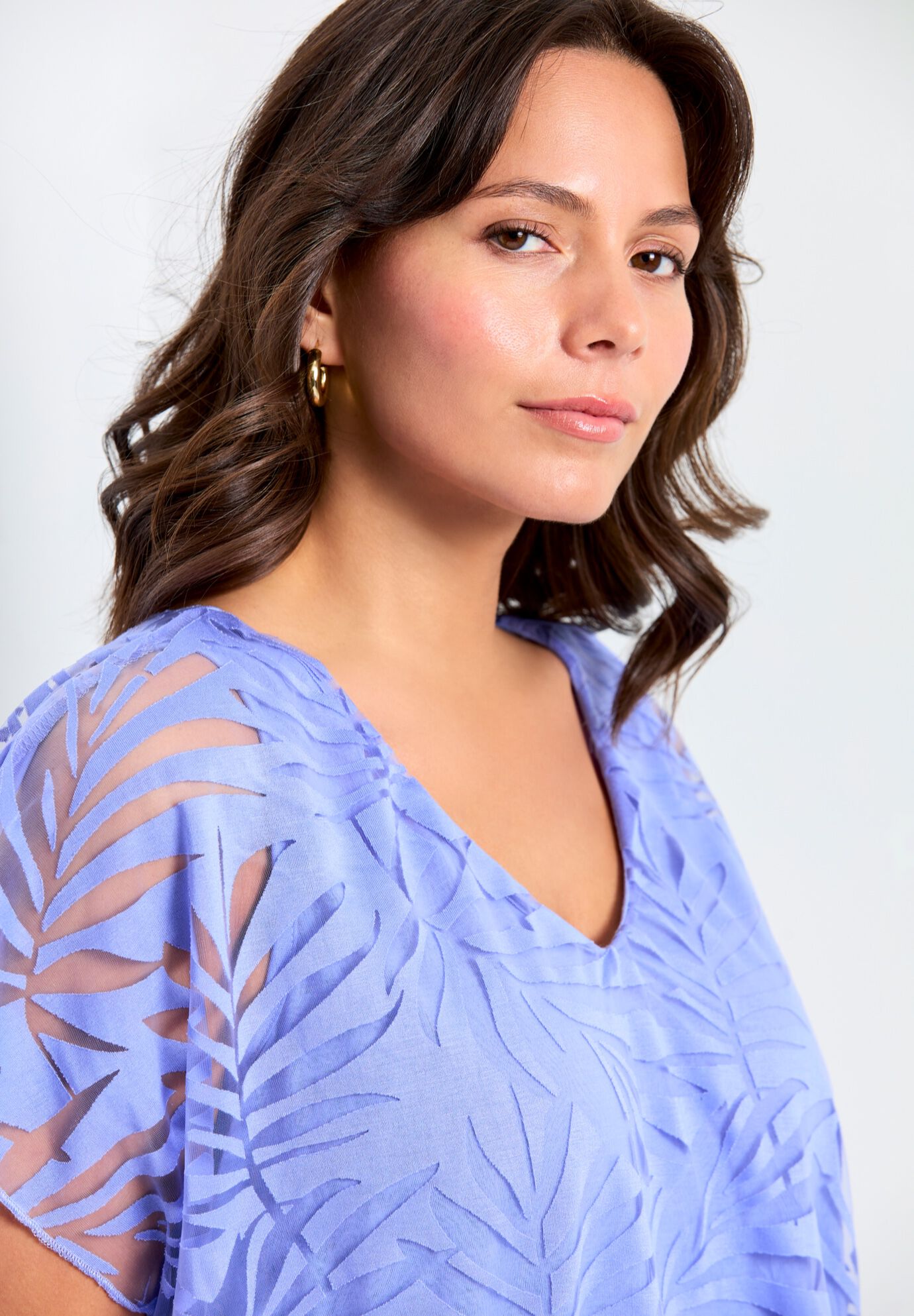 Elora Burnout Top, LILAC, alternate image number 2