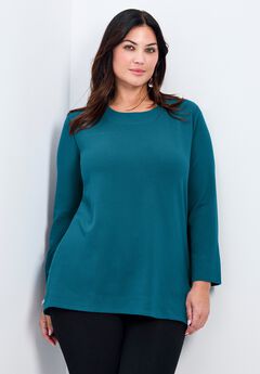 Breanna Eyelet Detail Hacci Top